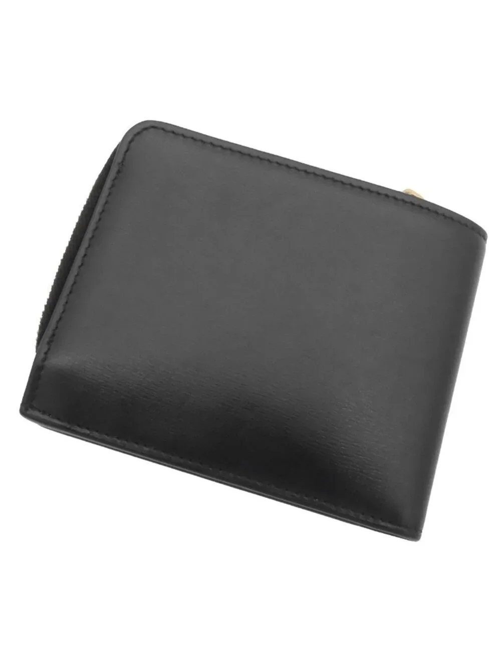 Saint Laurent Tiny Monogram Compact Wallet Black Leather Cassandra Bifold